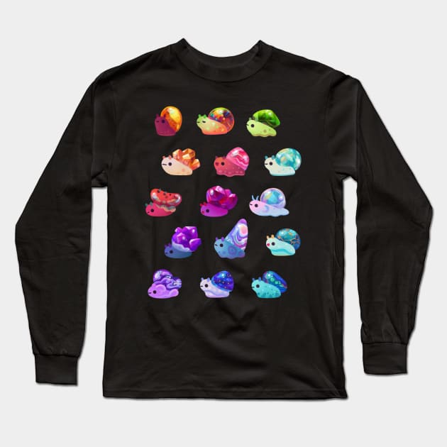 Jewel Snail Long Sleeve T-Shirt by pikaole